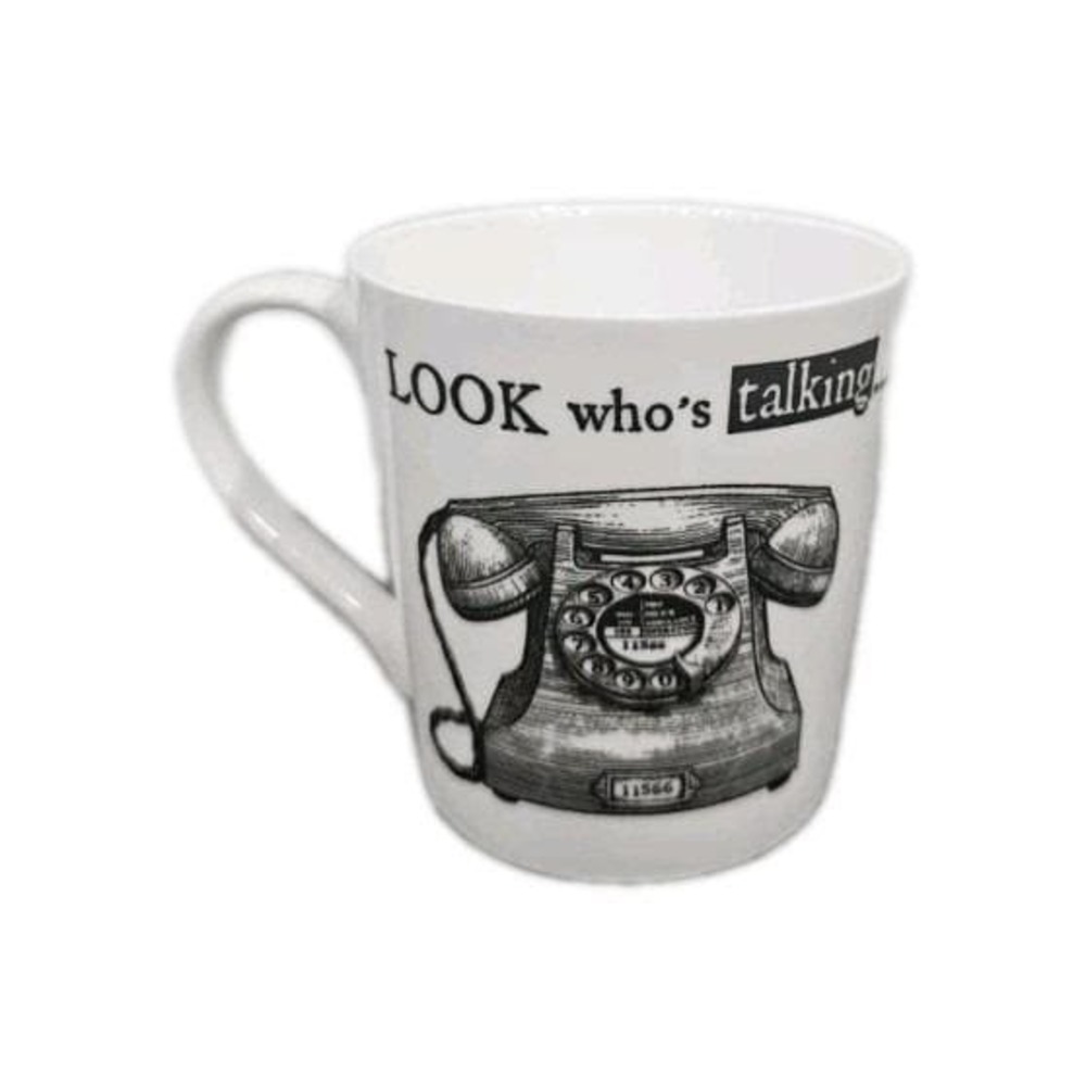 Queens by Churchill Mug ABOUT TIME Telephone Fine Bone China Coffee Tea